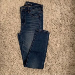 High wasted skinny jeans